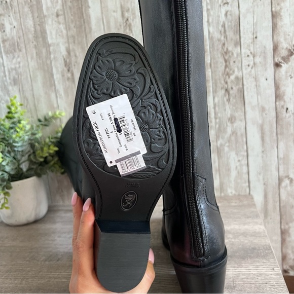 Sofft Shelby Black Leather Tall Western-Inspired Boot New Womens 8 - Picture 8 of 8